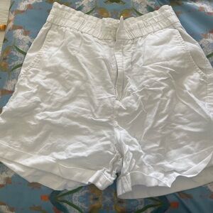 Gap White linen shorts